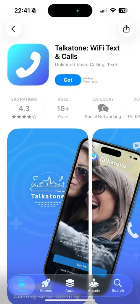 Apple App StoreのTalkatone
